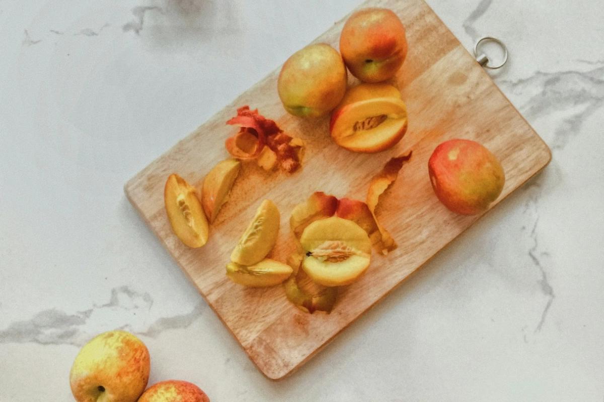 Apple on cutting board representing IP strategy