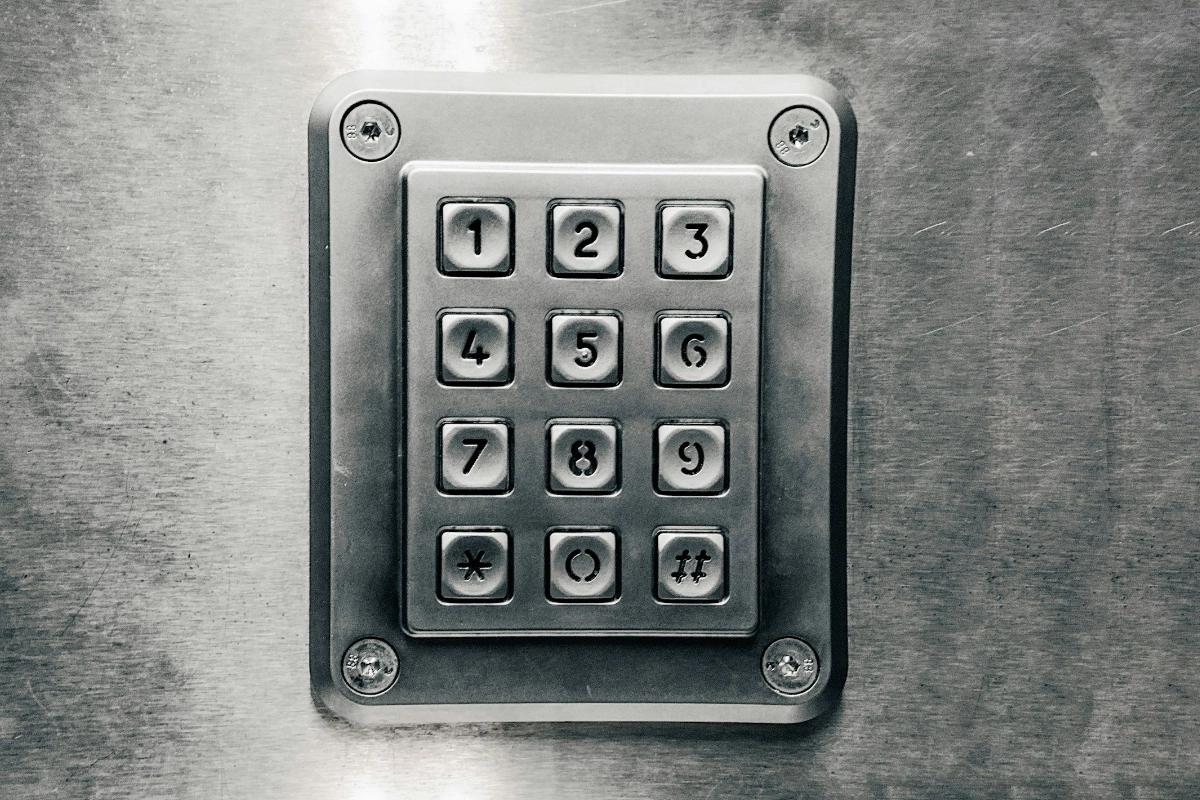 Close-up of a metal object with numbers on it