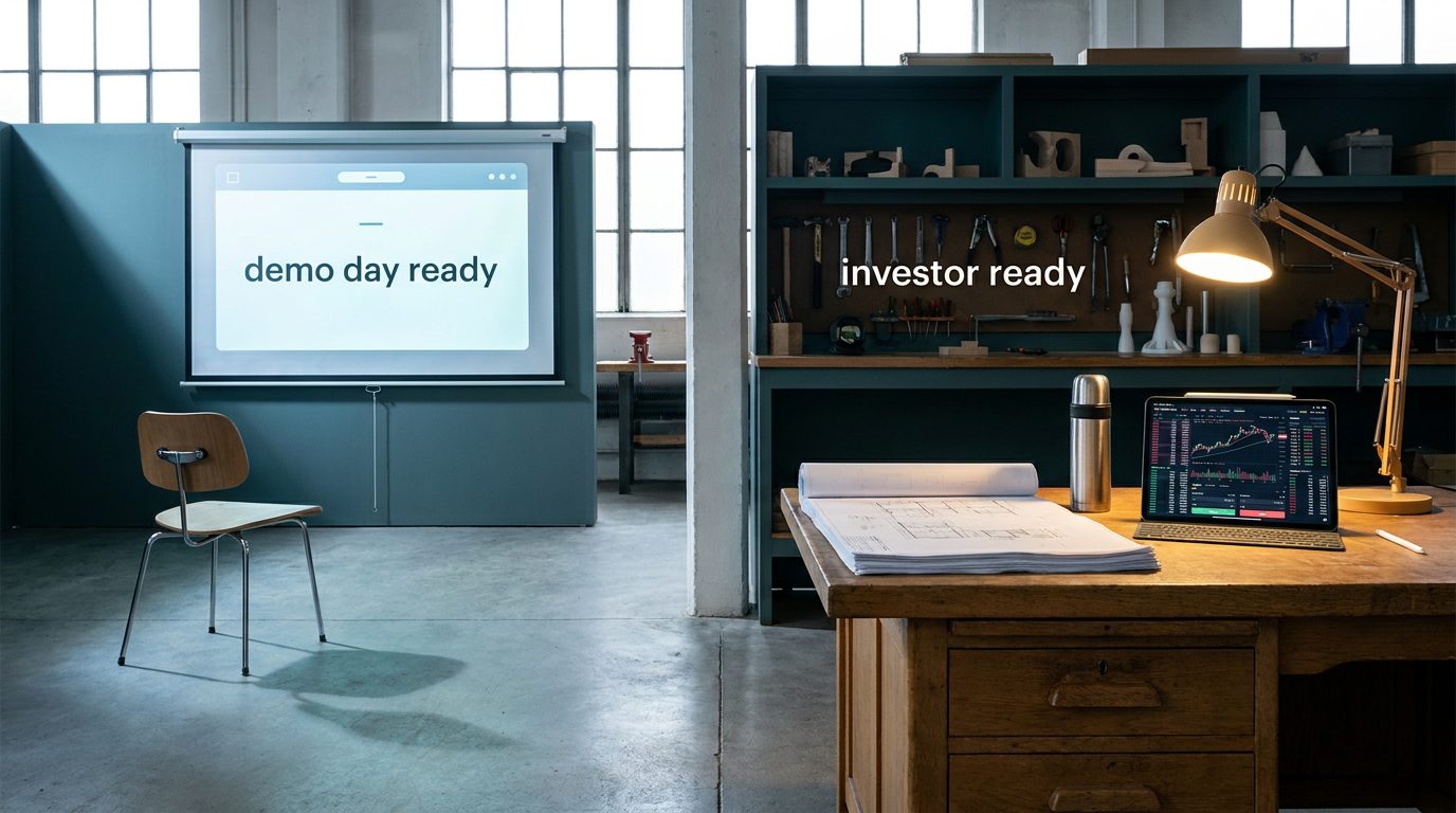 Demo day ready vs investor ready: the gap operators miss